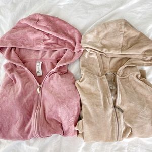 2 Victoria’s Secret velour jackets